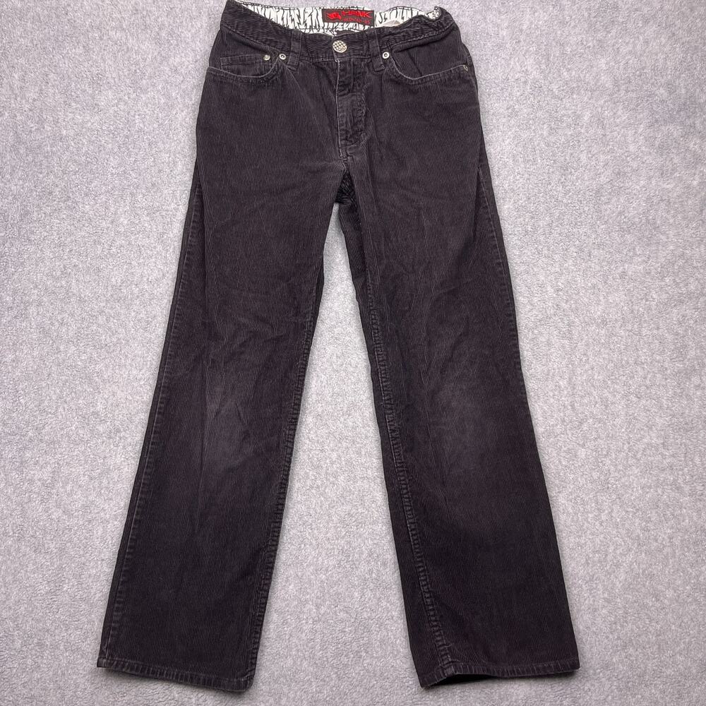 Tony Hawk Pants Boys Size 12 Black Corduroy Cotton Y2k